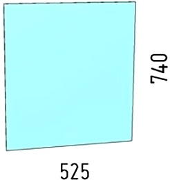 Corozo Зеркало Альпина 52.5 – фотография-4